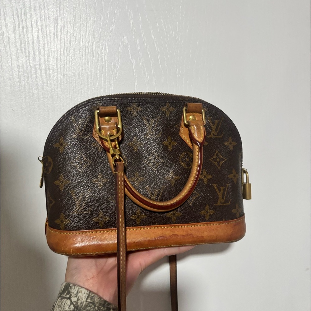 Louis Vuitton Brown and Tan Mini Bag